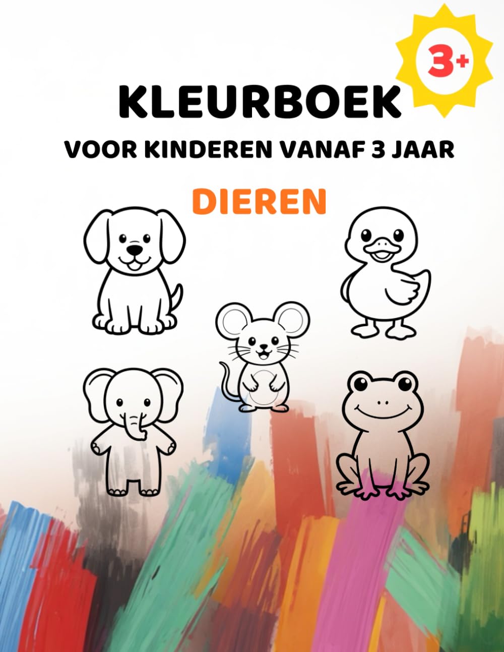 Eenvoudig kleurboek met dieren voor kinderen vanaf 3 jaar: Grote afbeeldingen met extra dikke lijnen (Eenvoudige kleurboekserie voor kinderen vanaf 3 jaar)