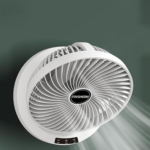 ATORSE Desk Fan Silent Remote Control Wall Hanging Fan for