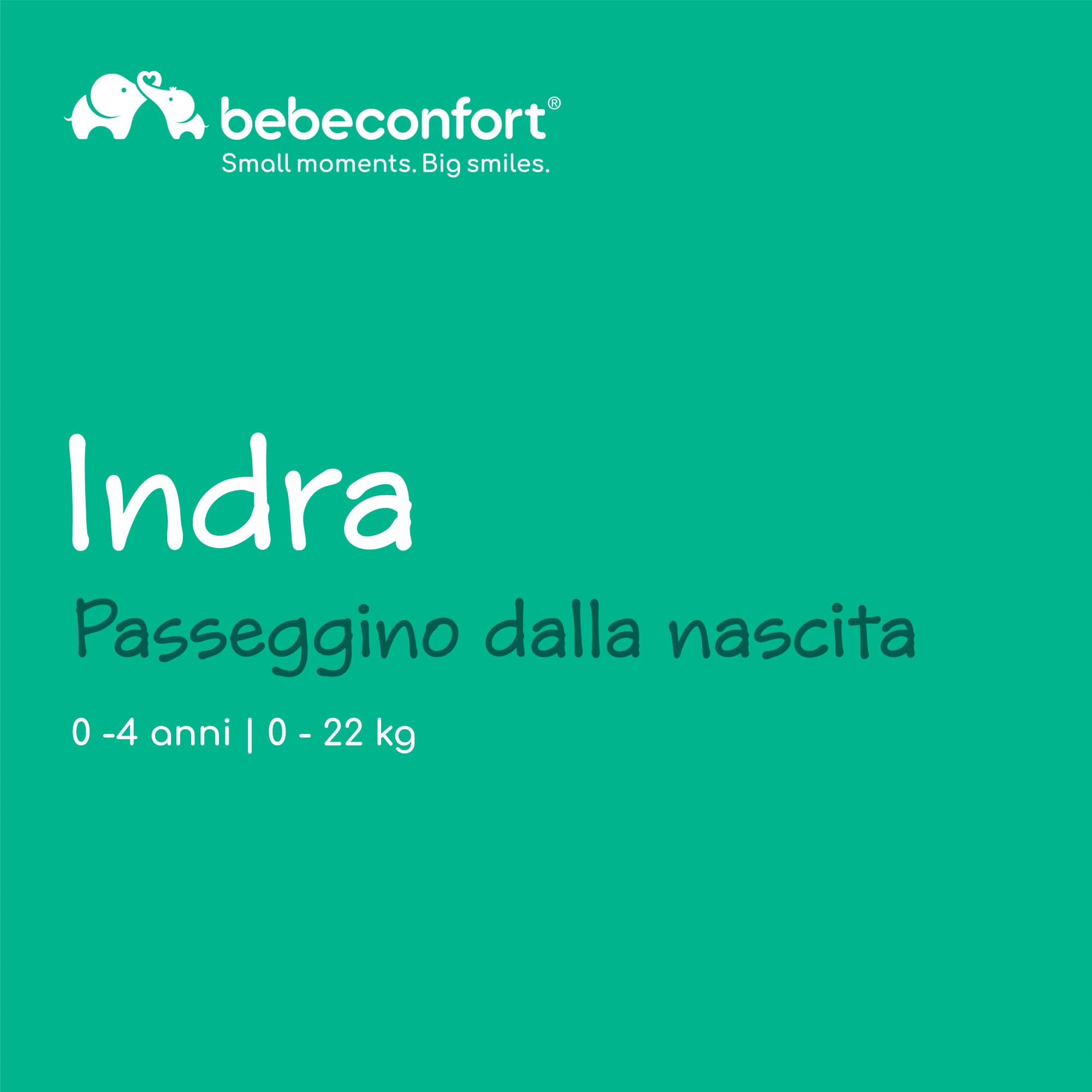 Bebeconfort Indra, Passeggino per Bambini 0-4 anni (22 kg), Chiusura Rapida Automatica, Passeggino Compatto Reclinabile, Sospensioni Integrate, Compatibile con Seggiolino Auto, Mineral Graphite