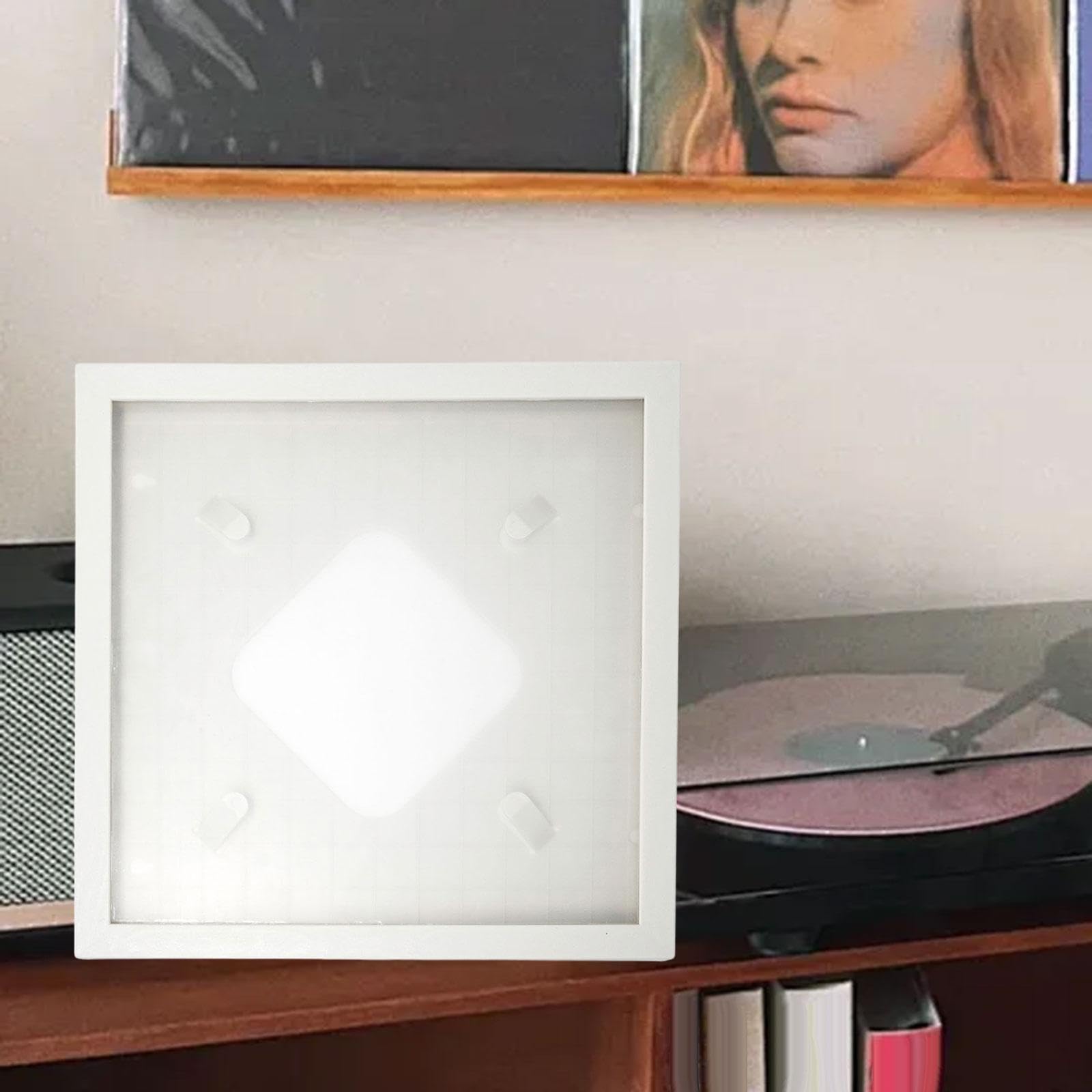 Telaio in Vinile per Esposizione di copertine di Album a Parete, Bianco