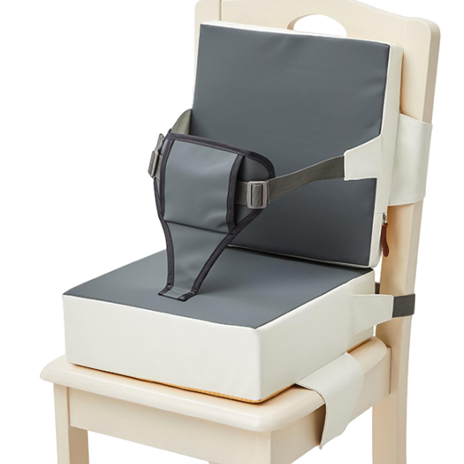 Wzmacniacz Krzesła do Jadalni Siedzisko Przenośne Podróżne Booster Seat dla Malucha z Regulowaną Poduszką Wspomagającą