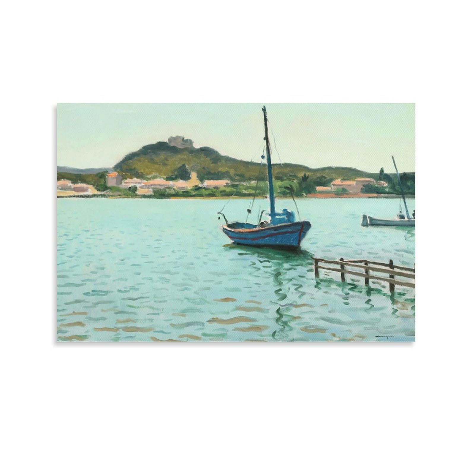 Amazon.com: Albert Marquet,Blue Boat at Porquerolles,art Prints