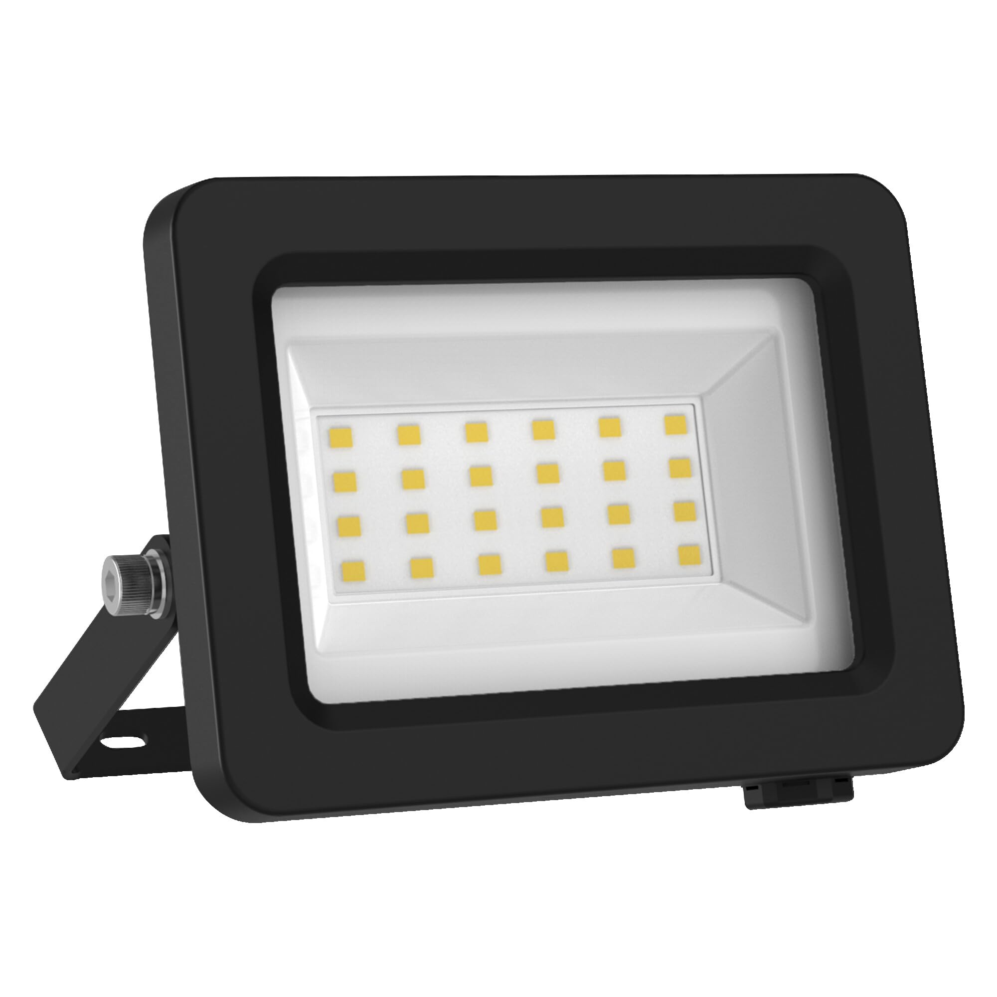 LEDVANCE LED-Flutlicht mit Energieeffizienzklasse A, schwarzes Aluminiumgehäuse, 5 W, 870 lm, für Außenanwendungen, kompaktes Design, leichtes Gewicht, einfache Montage, 8-pack