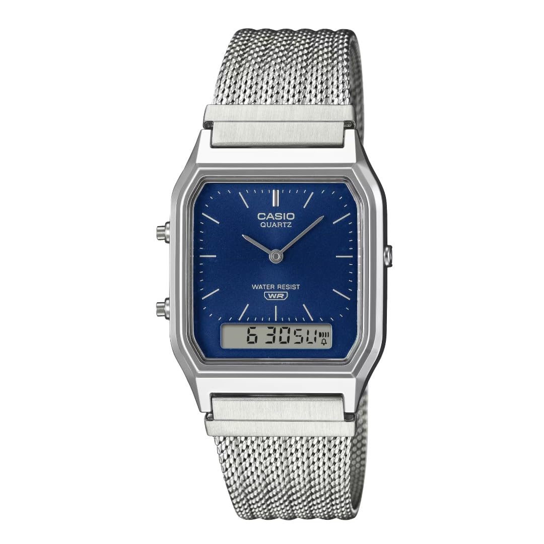 G-Shock Vintage Collection Analog-Digital Watch AQ230 (Silver/Blue)