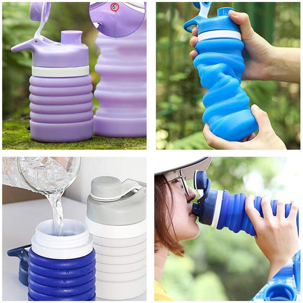 Klappbarer Wasserbecher, Tragbar Kann Mit Kochendem Wasser Gefüllt Werden 550 Ml Hohe Kapazität Benutzt for Outdoor Klettertour