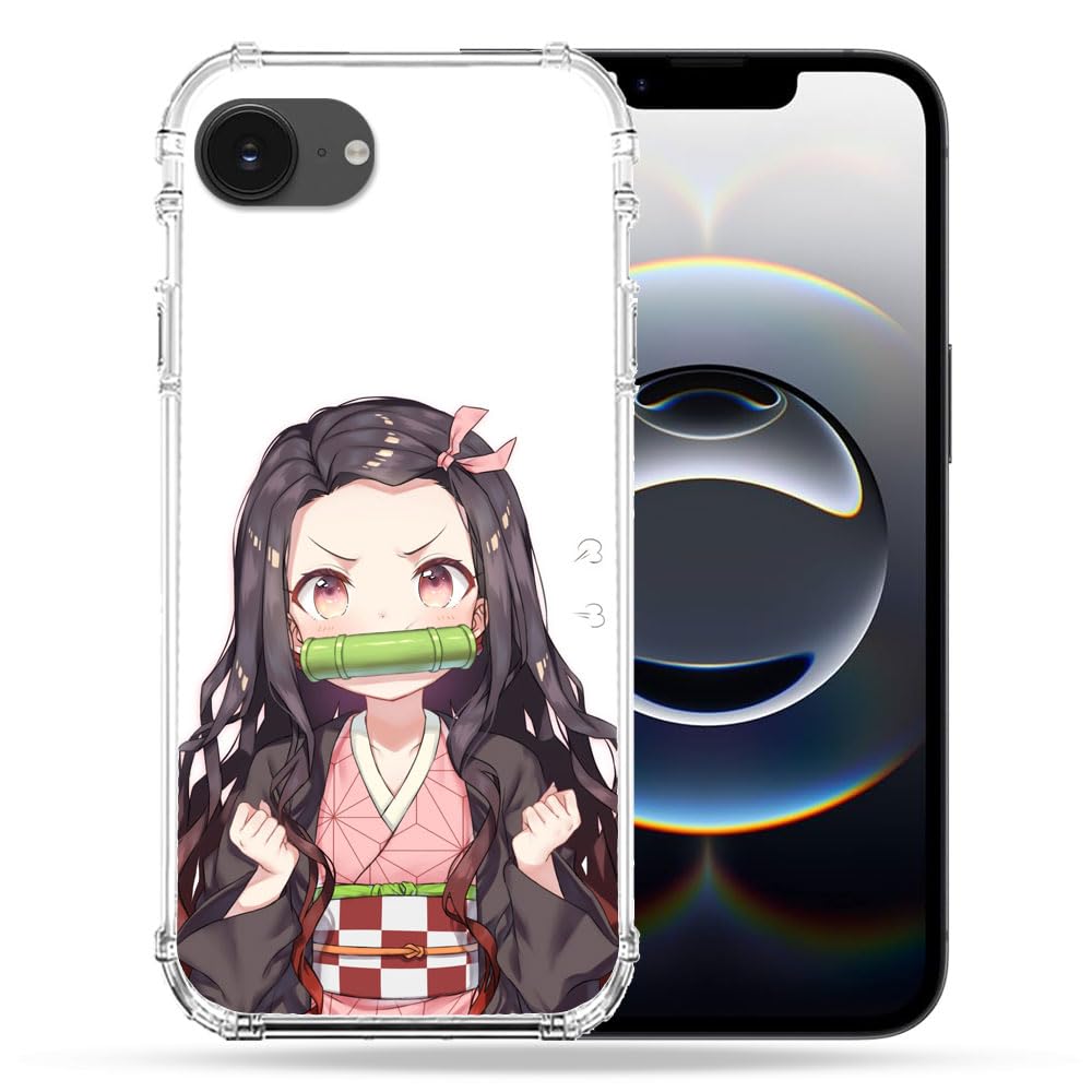 Cokitec Reinforced Case for iPhone 16e Manga Demon Slayer Nezuko