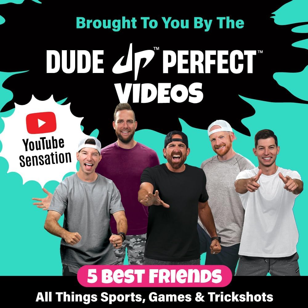 Dude Perfect Sling Puck & Checkers Game Set: Fast-Paced Action for Kids and Adults, Perfect for Family Game Nights, Parties, and Gifts, Ages 4+