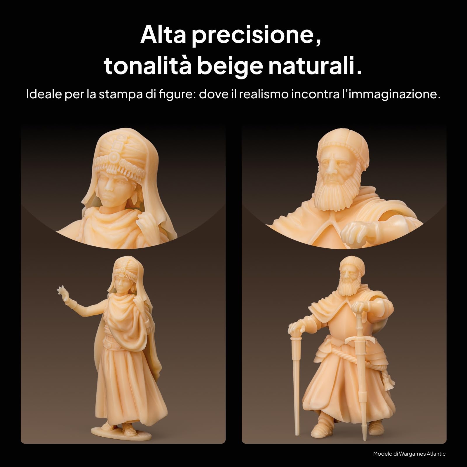 ELEGOO Stampante 3D Lavabile in Acqua Resina LCD Resina Fotopolimerizzante UV 405nm Resina Fotopolimerica per Stampa 3D LCD 1000Gram Beige