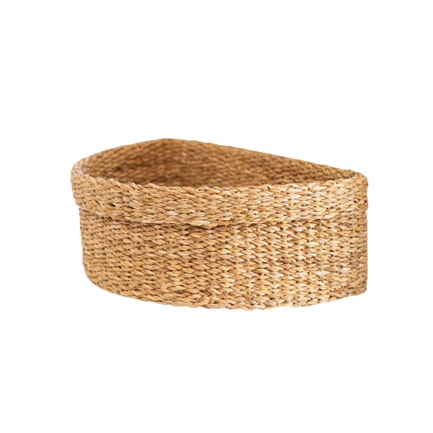 Arthur Cameron – Gomati Decorative Handwoven Semi-Circular Seagrass Storage Baskets – Minimalistic Artisanal Storage Solution for Kitchen, Bathroom, Bedroom, or Living Room (Medium)