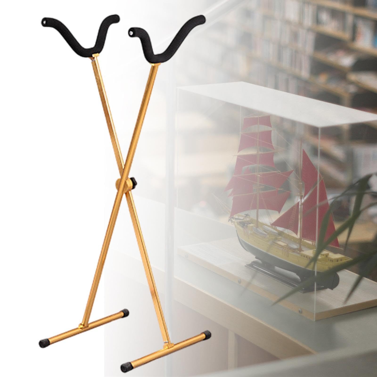 Amagogo RC Flugzeug Stand Hobby Modellhalter stabil, praktisch, Flugzeugregal Mehrzweck für Haushaltswohnungen Erwachsene Männer Frauen Frauen, Gold