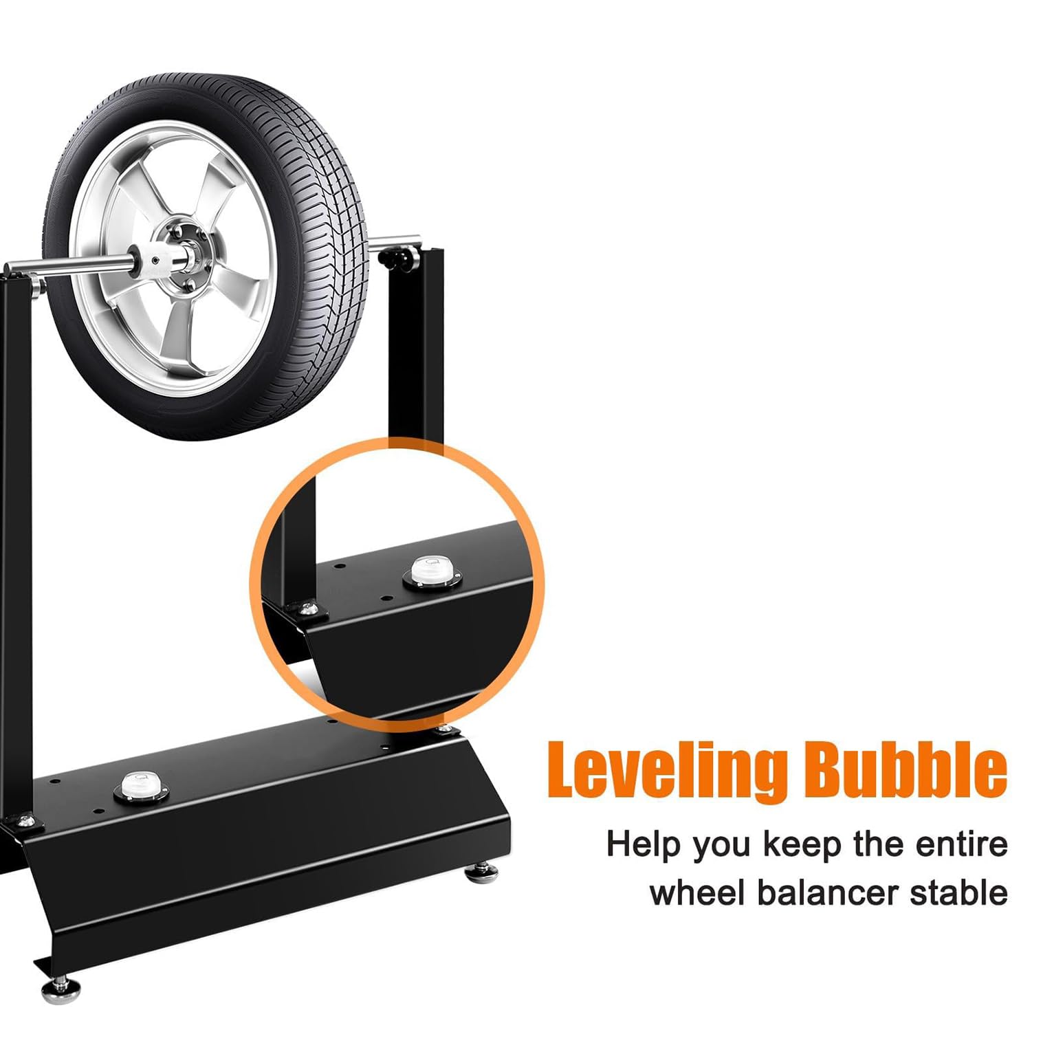 Balanceador De Ruedas para Bicicletas De Motocicleta, Equilibrador De Ruedas De Motocicleta De Servicio Pesado, Balance De Elevación De La Rueda De Bicicleta con Conos Centrados Ajustables, Adecuados