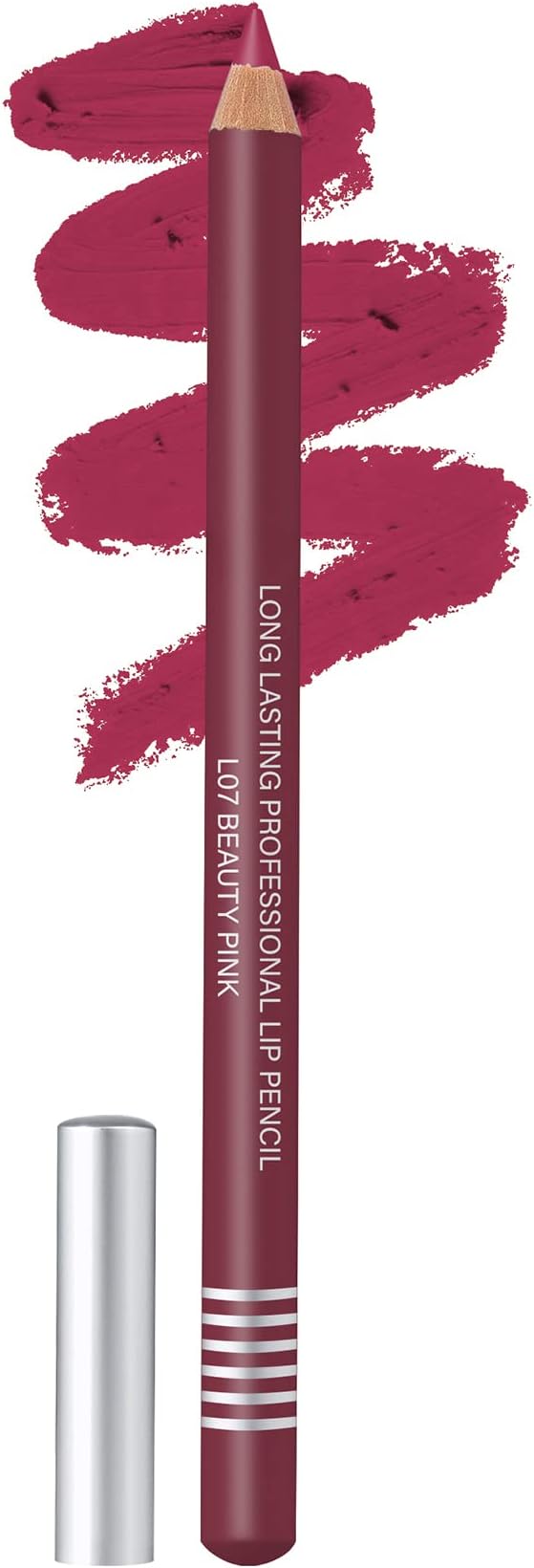 Colors Queen Lip Liner Pencil | Long Lasting & Waterproof Formula | Matte Lip Liner Pencil for Women (L-07, Beauty Pink)