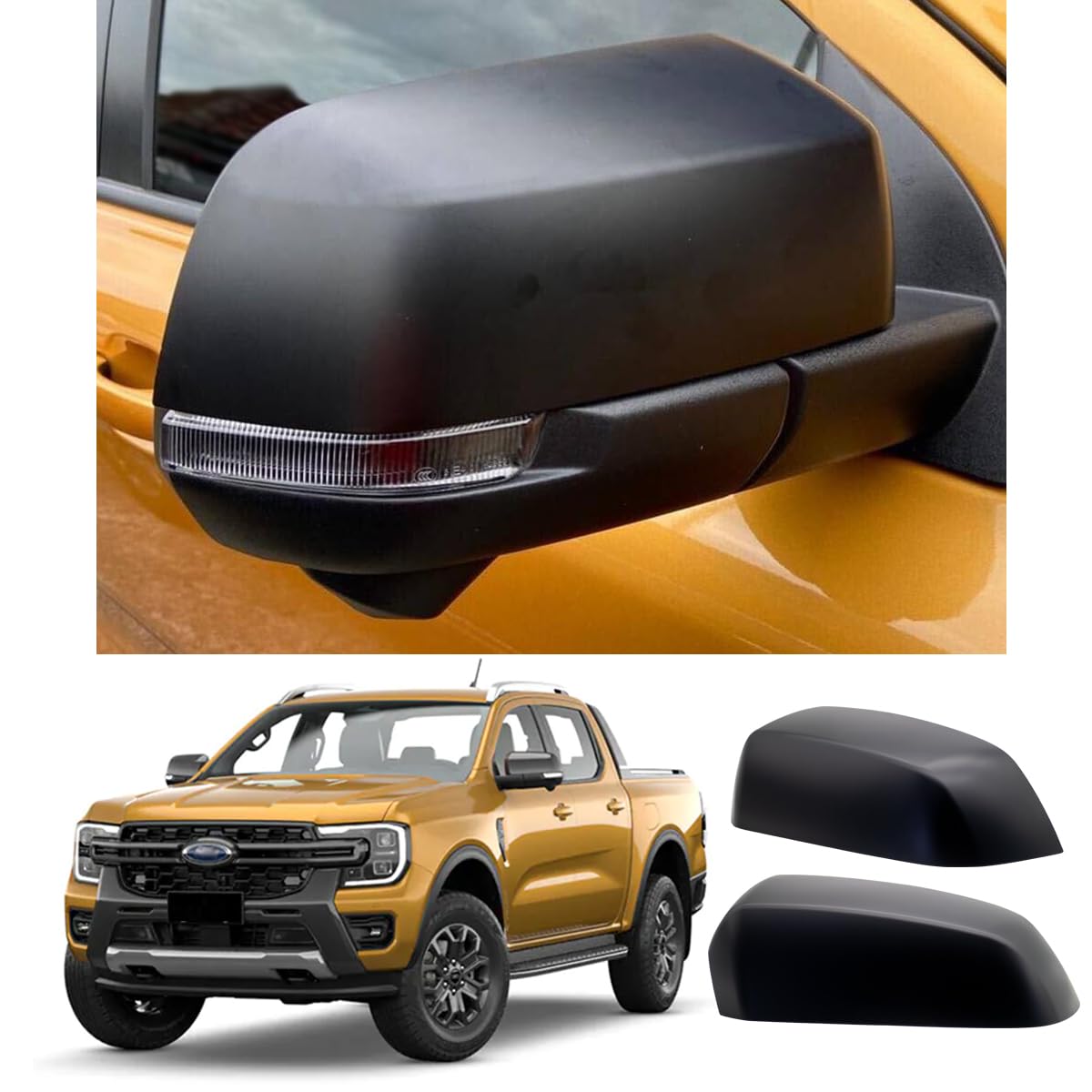 Copertura protettiva per specchietto retrovisore per Accessori | 2023-2024-2025 Wildtrak Raptor XL XLT Tremor Limited Platinum (Ranger 2023-2025)