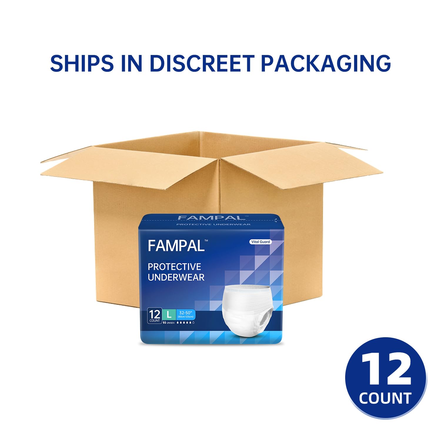 FAMPAL Vital Guard Adult Incontinence Pants For Men And Women - View #7