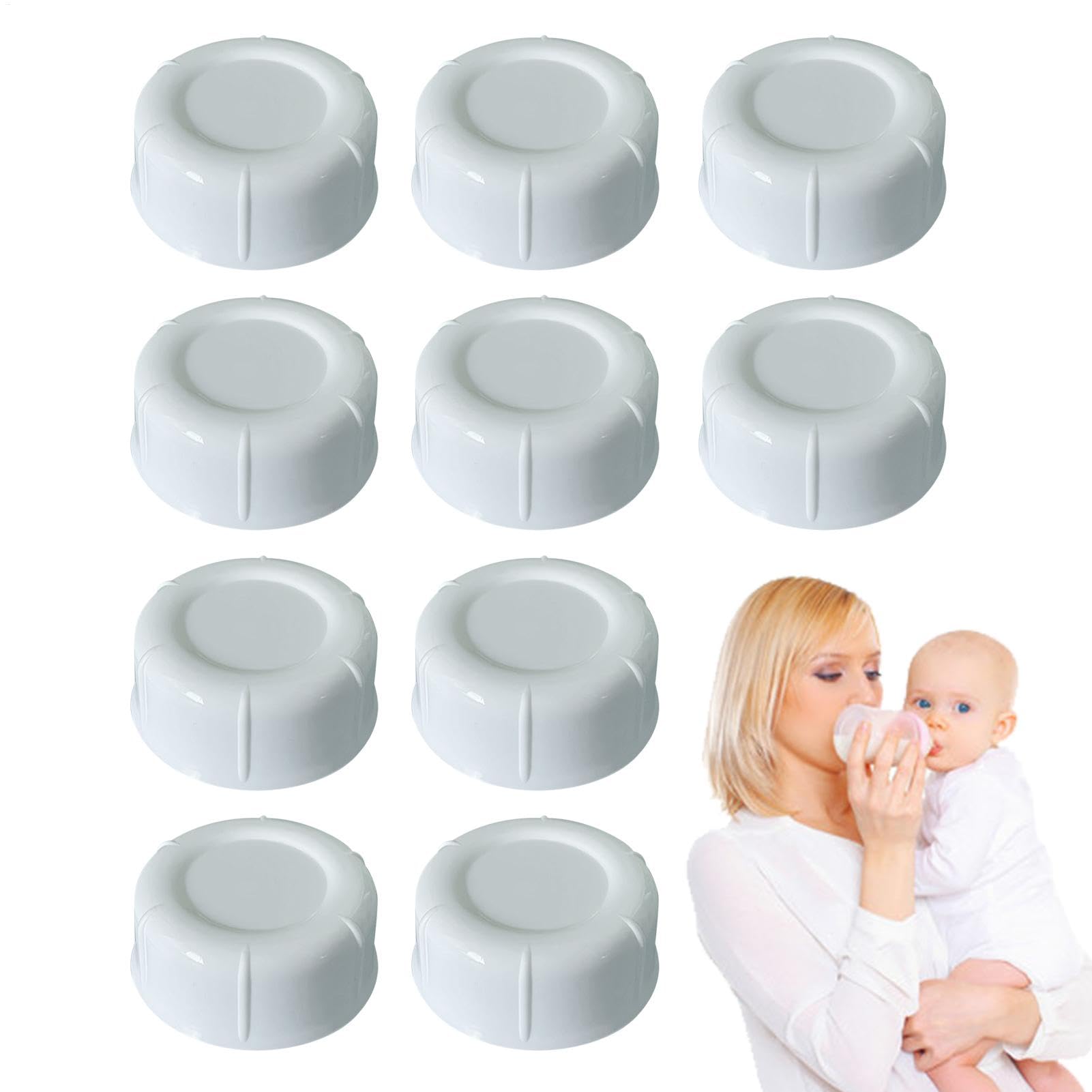 Tapones estrechos para biberones, tapas para botellas de leche, tapas de repuesto reutilizables para vasos de agua, tapas de repuesto para biberones para coche, avión, viajes