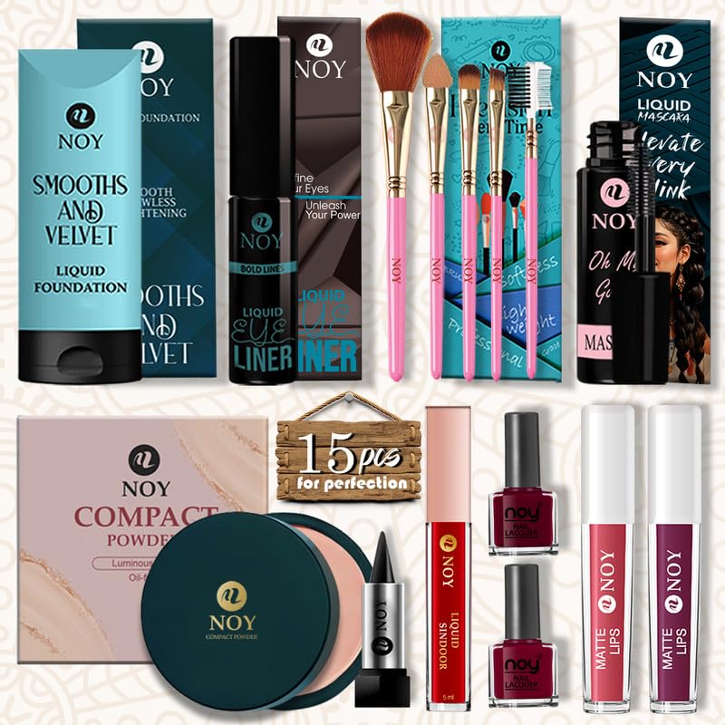 NOY Makeup Kit Full Set For Girls Portable Full Set For On-The-Go Womens Gift #09-image-31