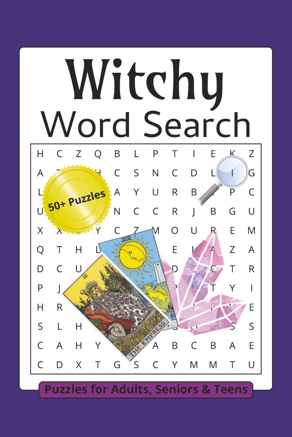 Witchy Word Search Puzzle Book: Word Searches with Easy to Read Print about Astrology, Tarot, Crystals and more | 6x9 Inches, 110 Pages | 50+ Puzzles ... | Gift for Vacations, Holidays & Free Time