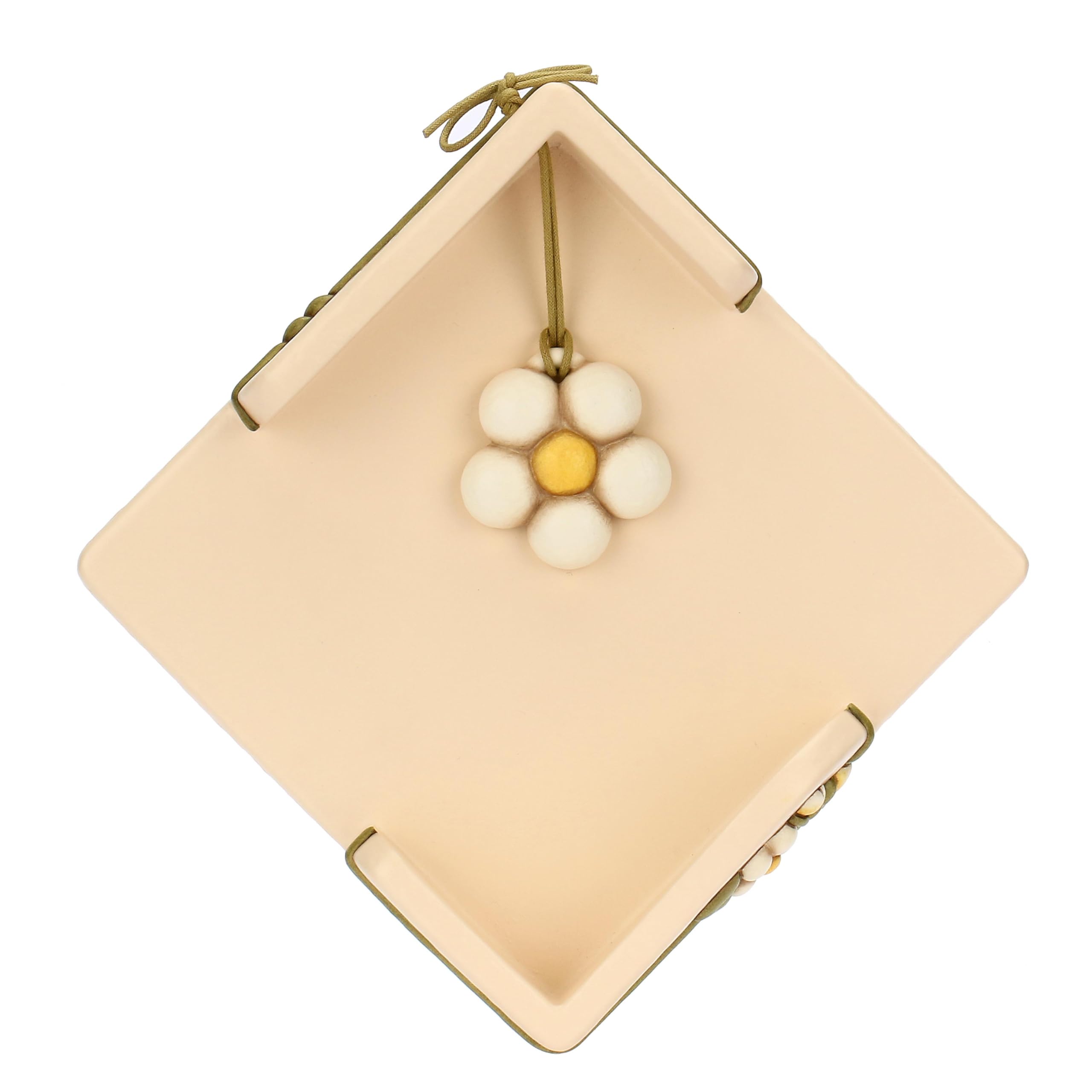 THUN - Portatovaglioli - ceramica - Collezione Country Bloom - 20 x 19,6 x 6,6 cm