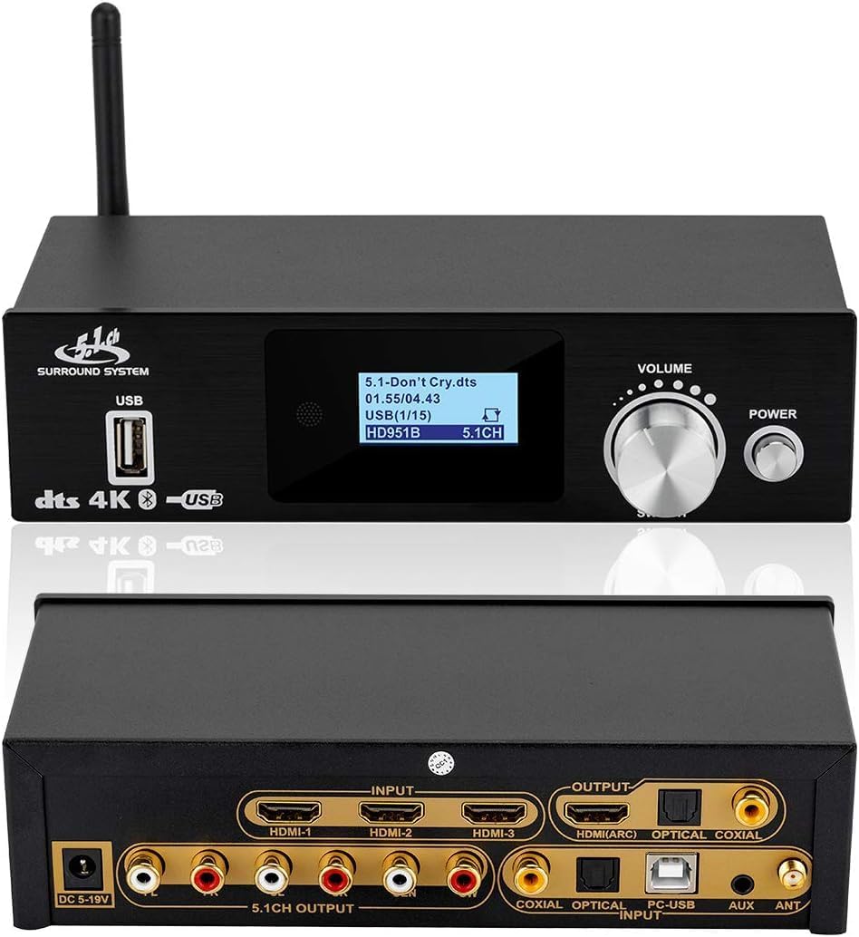 FX Audio DAC-X6 24BIT/192 Optical/Coaxial/USB Digital Audio Amplifier DAC Decoder (BK Black)