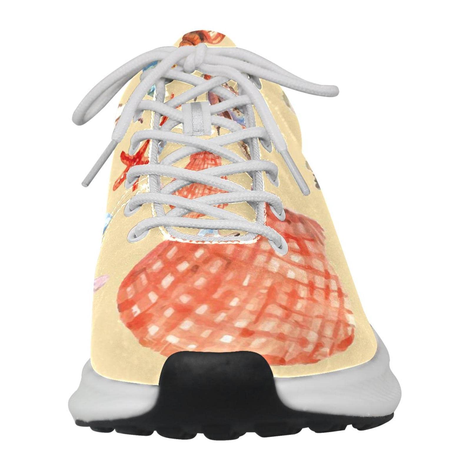 Scarpe da ginnastica uomo personalizzate Scarpe da passeggio leggere Running Athletic Casual Sneakers marine conchiglie modello stella marina, multicolore, 36 1/3 EU