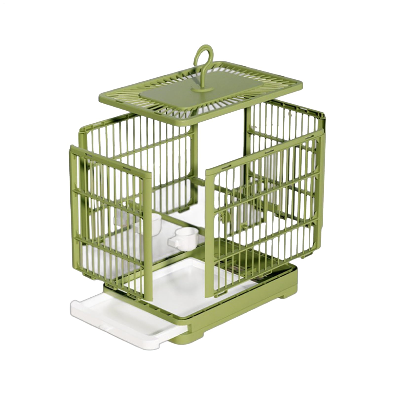 Cage à oiseaux avec plateau extractible pour perruches et calopsittes domestiques