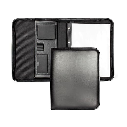 Pasta Executiva de Representante Incorpast 1662 – Material Sintético com 20 Envelopes Plásticos – Arquivo Profissional, Organização de Documentos e Escritório