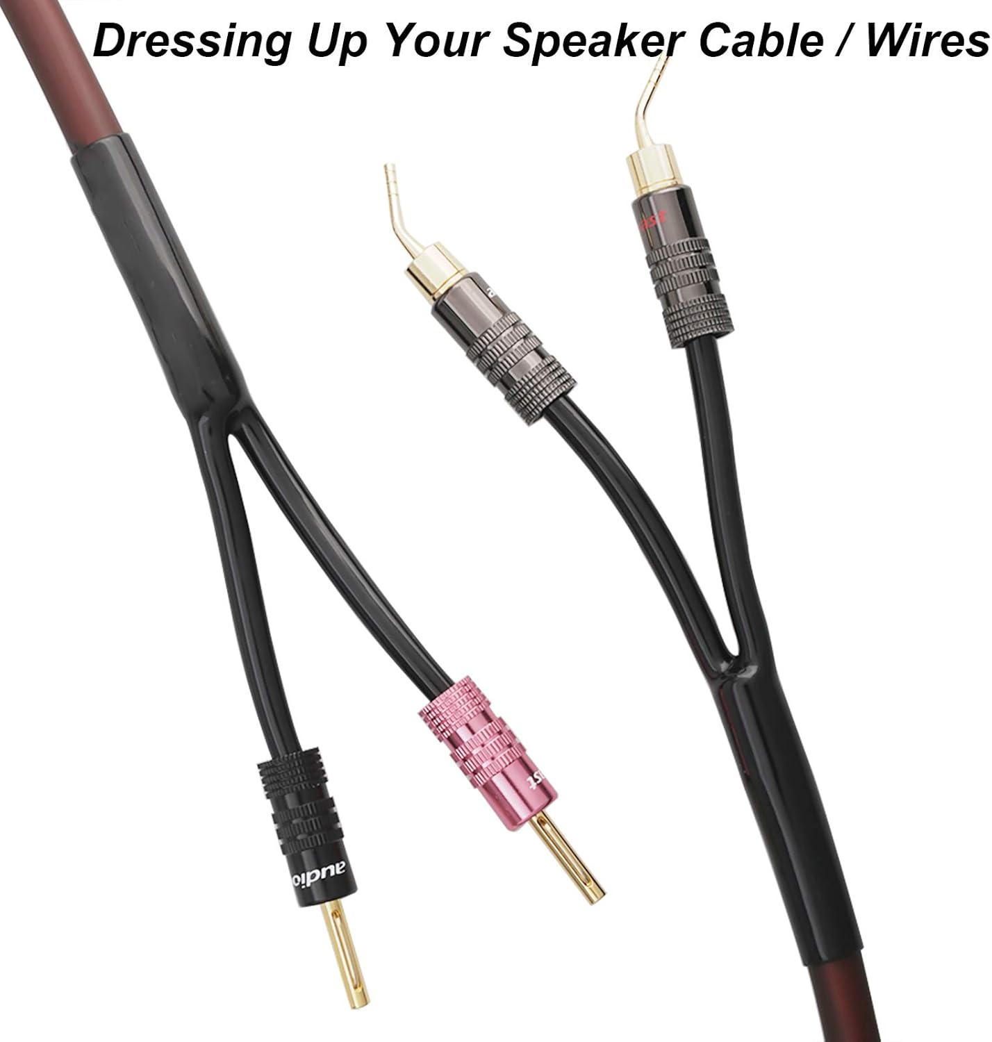 ニュートラルケーブルパンツ、スピーカーワイヤーパンツ 10mm 2導体 (&phi;10mm-2x 3.9.0MM、8個パック) スピーカー