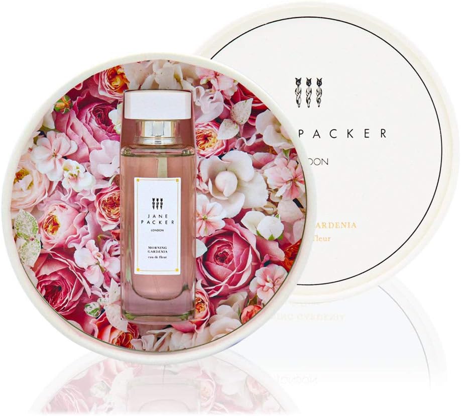 Jane Packer Floral Perfume Morning Gardenia with Sweet Peach Scent & Fresh Flower Fragrance 1 Fl Oz | Eau De Fleur