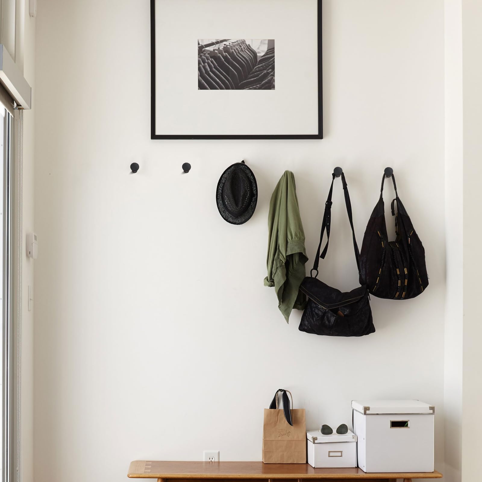 Crochet Métal 5 Crochets Porte-Manteau Mural 5 Crochets - Design