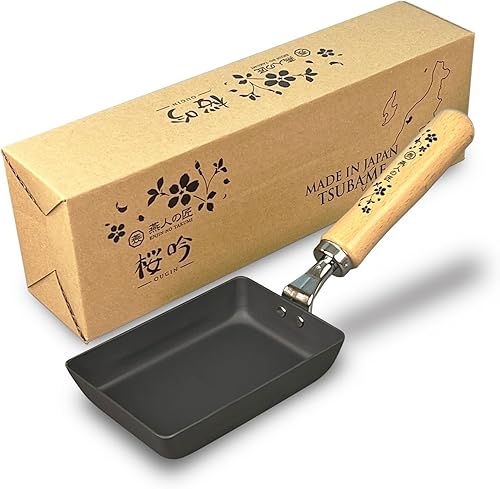 Miniatura 2 de KAKUSEE Tamagoyaki - Molde para tortilla japonesa enrollada, bandeja para huevos de hierro, lista para inducción, fabricada en Tsubame, Japón