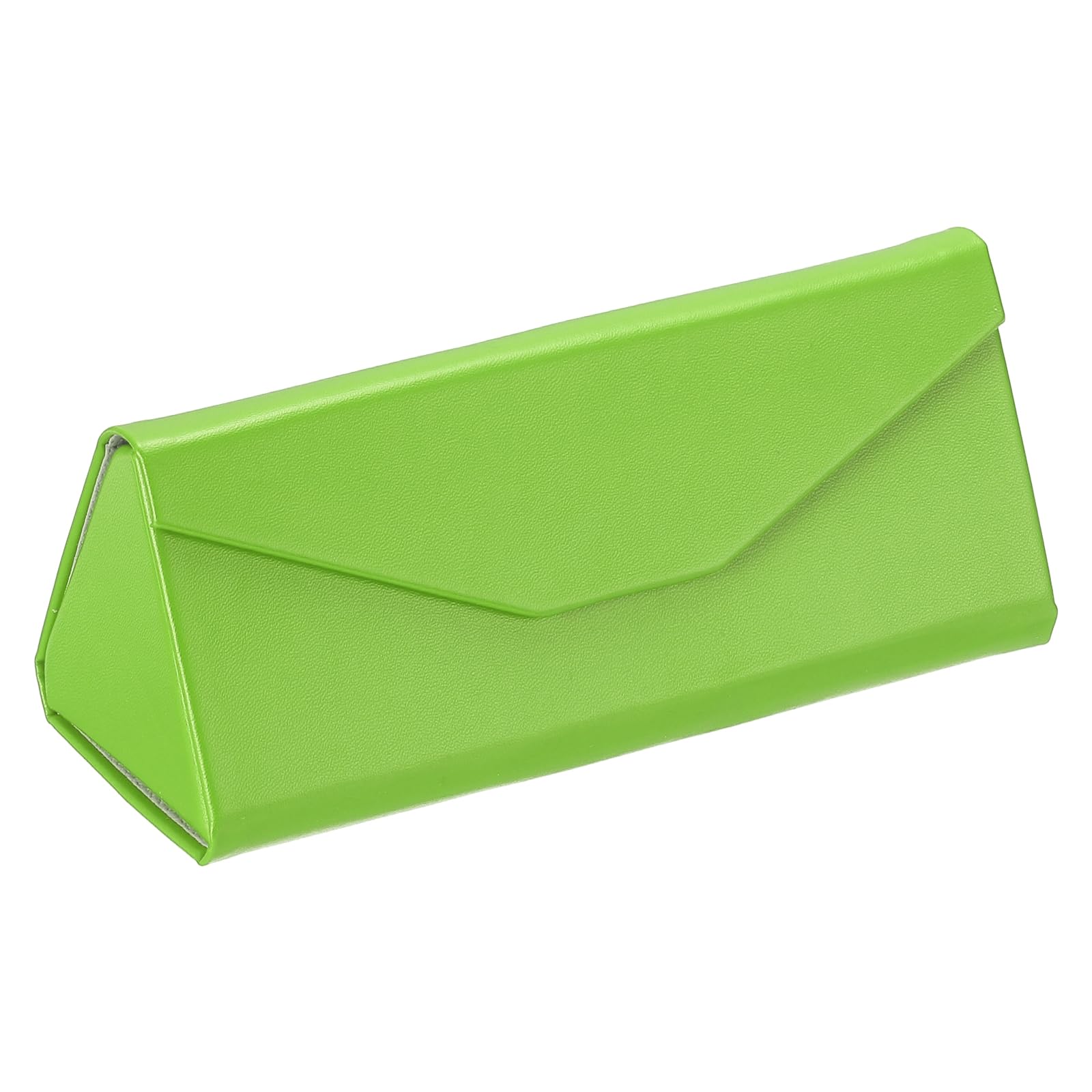 PATIKIL Foldable Glasses Case, Triangle Magnetic Sunglasses Organizer Case PU Leather Hard Eyeglass Case (1 Pcs)