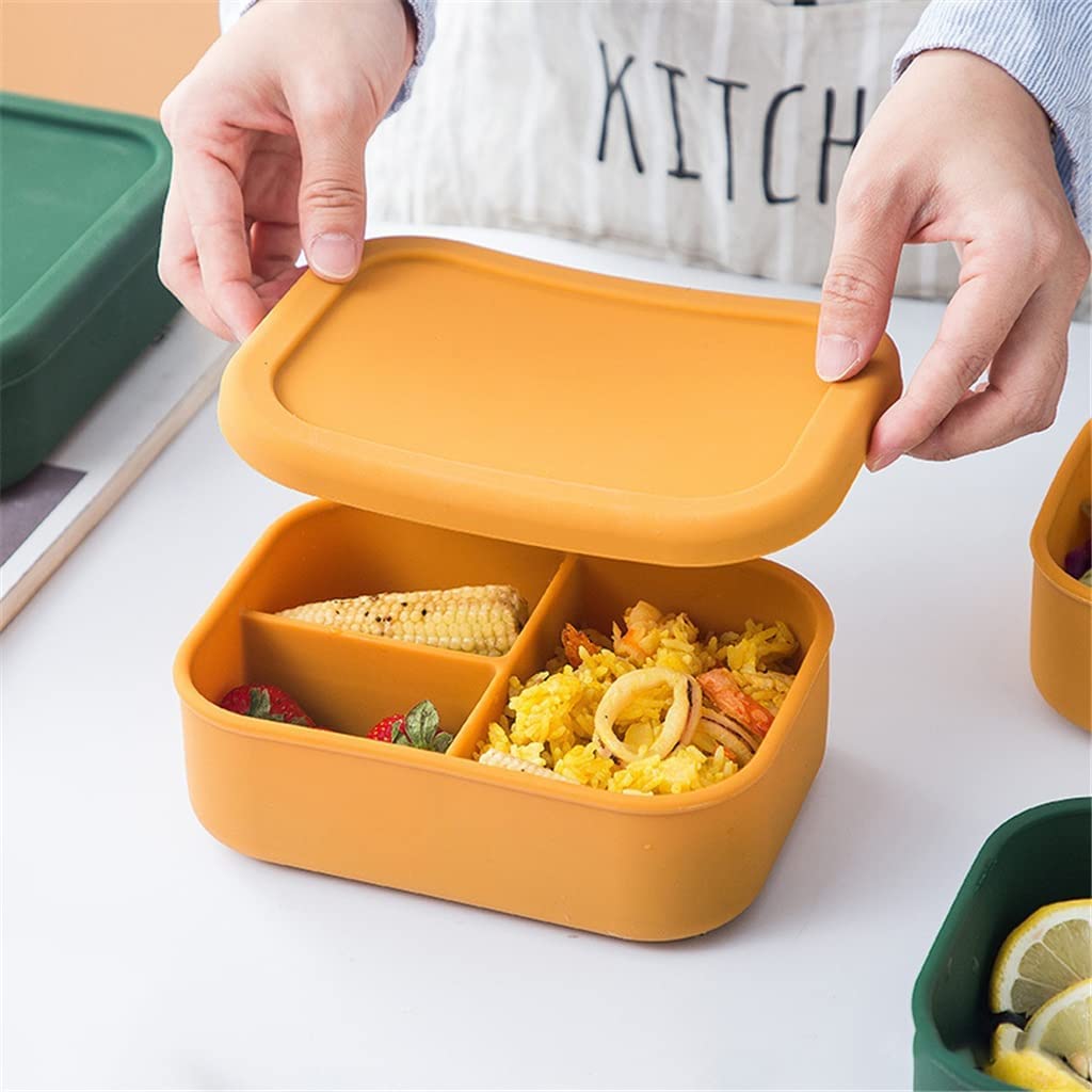 Bento Box Lunch Box, Lunch Box Lunch Box avec Couvercle Salade De Fruits Boîte À Lunch Rectangulaire Portable Ustensiles De Cuisine Japonaise (Color : A, Size : As The Picture Shows)