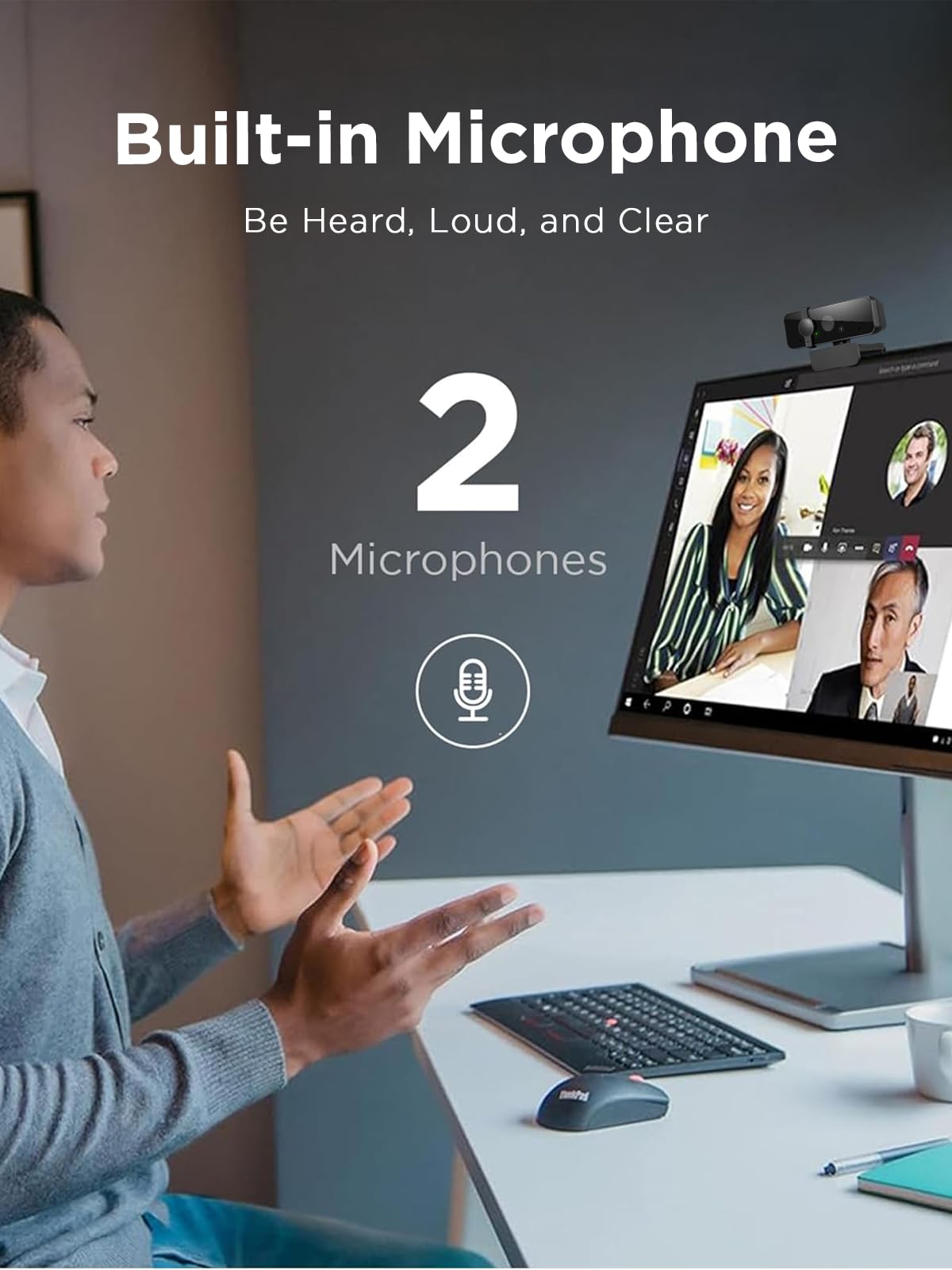 Lenovo 310 FHD Webcam Black