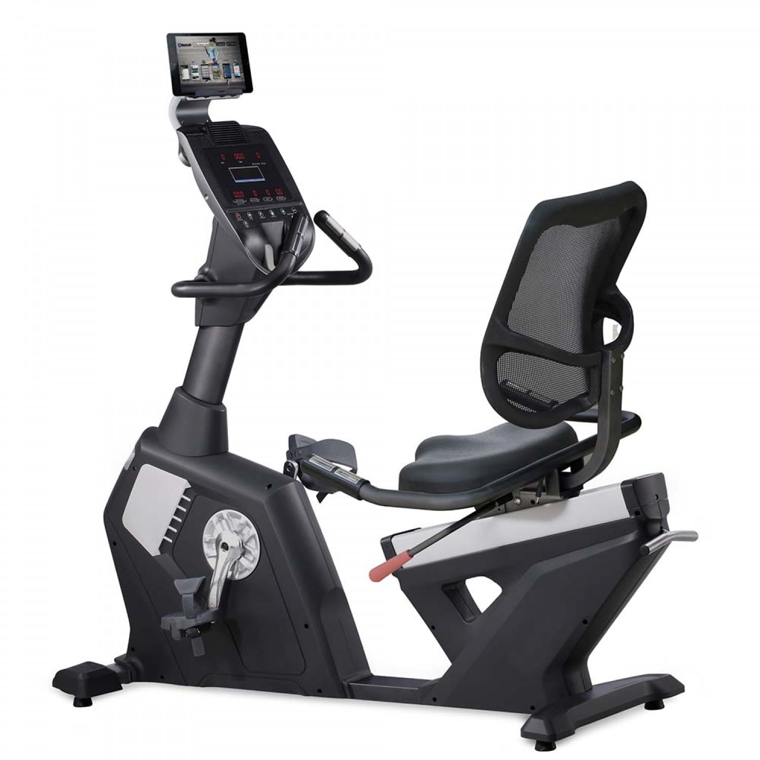 WELCARE R11 COMMERCIAL RECUMBENT BIKE WITH ADJUSTABLE SEAT, 20 LEVELS MAGNETIC RESISTANCE, PULSE MONITOR AND TRANSPORT WHEELS-image-34
