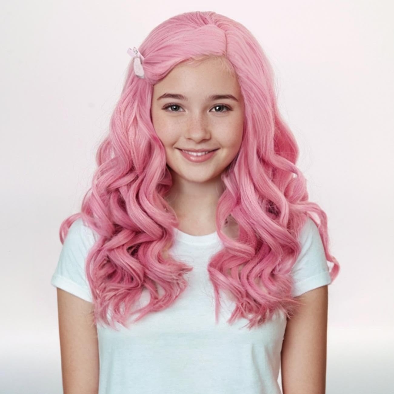 TSNOMORE Long Pink Wavy Heat Resistant Cosplay Wig