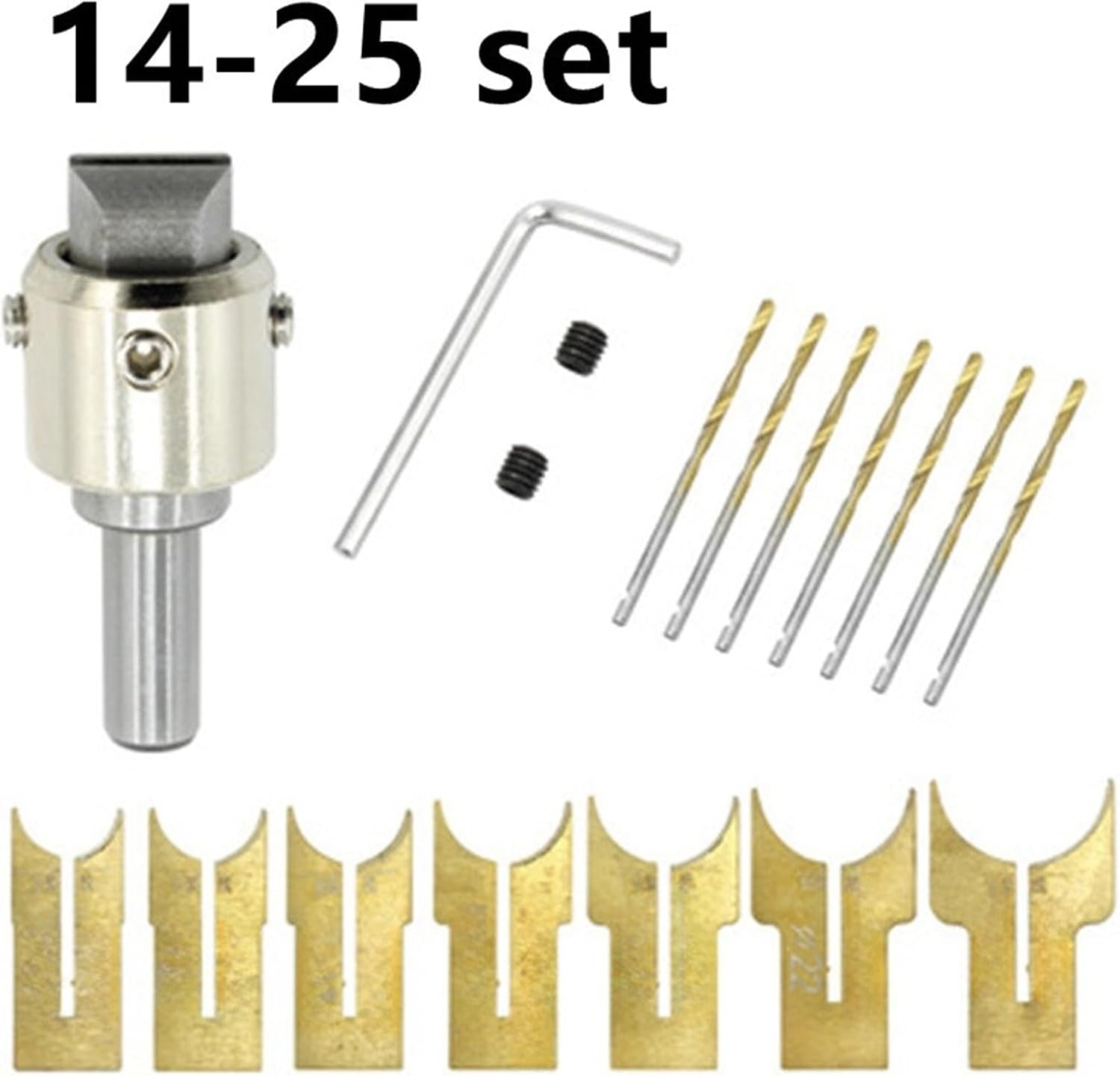 6-25mm Woodworking Round Bead Cutter Bead Drill Bit Milling Cutter Soft Hard Woodworking Milling Cutter Woodworking Tool