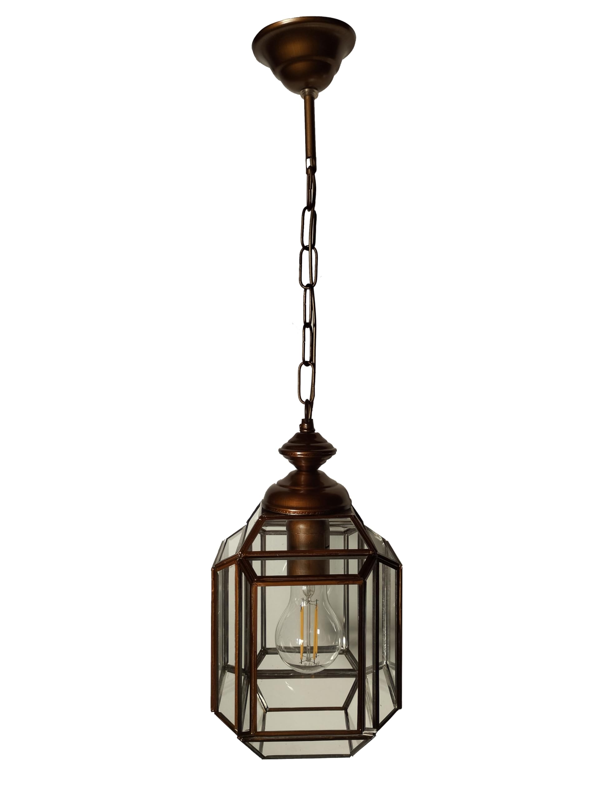 Farol Colgante de Techo Transparente, Estilo Granadino