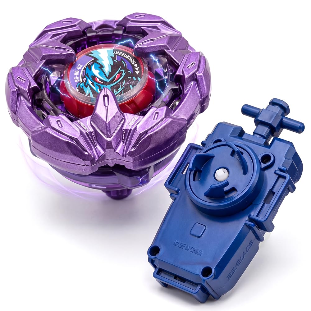 Gyro X Set, Spinning Tops Set With Launcher, Metal Fusion Gyros Set, Right-Spin Starter Pack, Great Toy Gift for Boy Kid 6+
