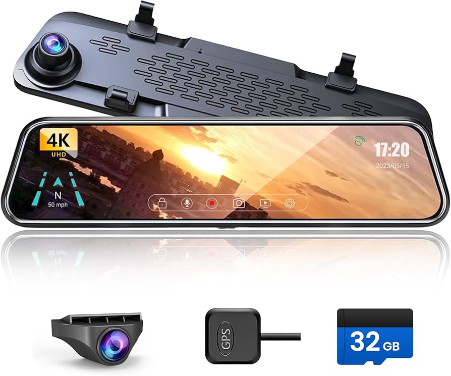 ドライブレコーダー ミラー型 12インチ 前後 夜間撮影対応 高画質 Amazon.co.jp: ドライブレコーダー ミラー型【2023業界12インチ