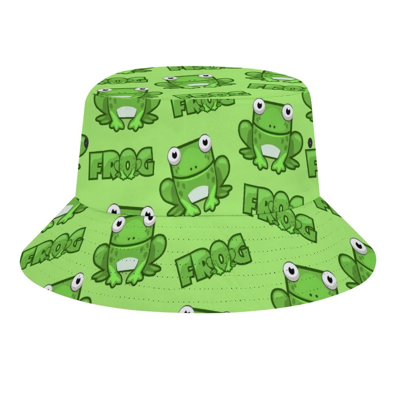 Aerobics Frog Bucket Hat Unisex Travel Sun Fisherman Hats Summer Beach Outdoor Cap for Women Men