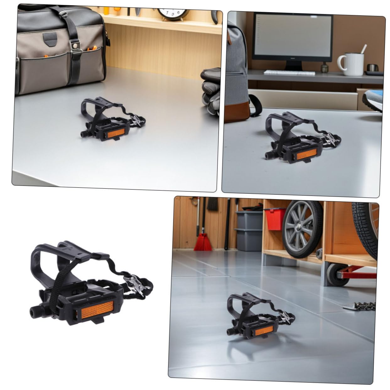 2 Pares Correas de Pedal para Bicicleta de Ajustables y Antideslizantes Cómodas para Ciclismo y Entrenamiento Gimnasio