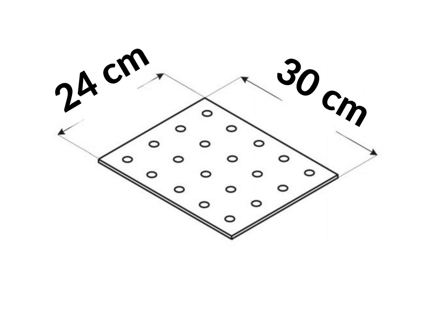 Generic Rejilla de hierro fundido para chimenea, 24 cm x 30 cm