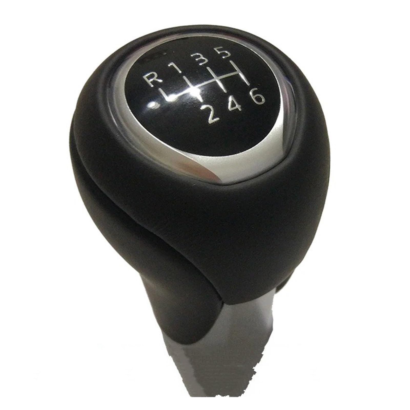 Sauanmnktp Black A 6Speed Gearshift Knob For Mazda 6 Atenza 5/​​6 Speed ​​Manual Shift Knob Gear Head