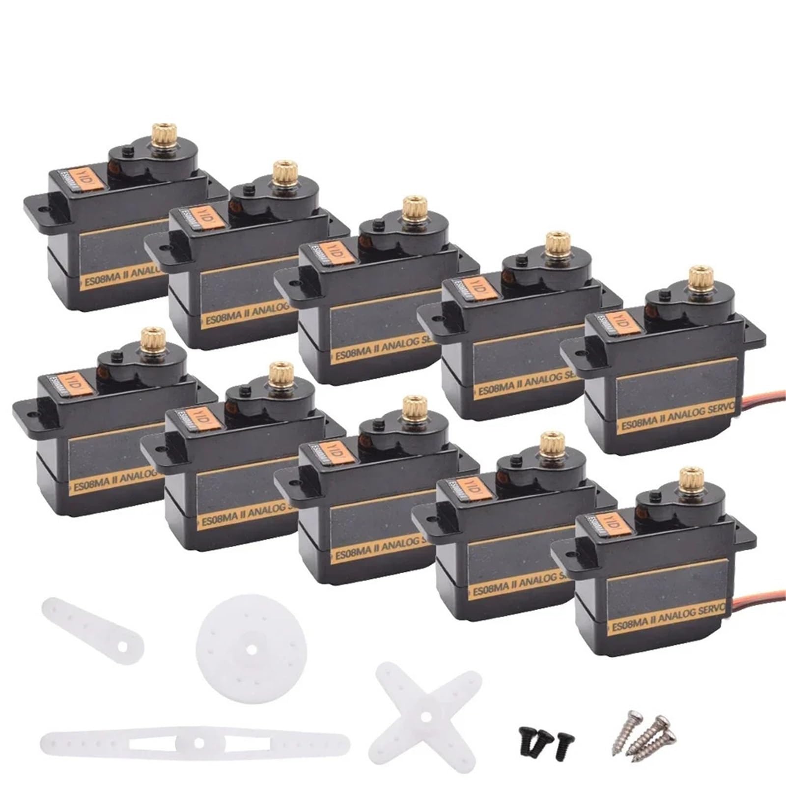 RC servomoteur analogique ES08MA II servo engrenage métallique robuste pour modèle réduit