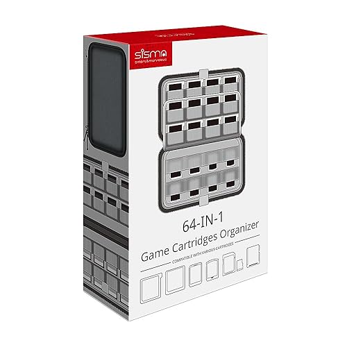Miniatura 6 de sisma 64 DS 3DS Games Case Compatible with Nintendo 3DS 2DS DS Switch Game Cartridges, Game Card Holders Hard Shell Storage Case, Black