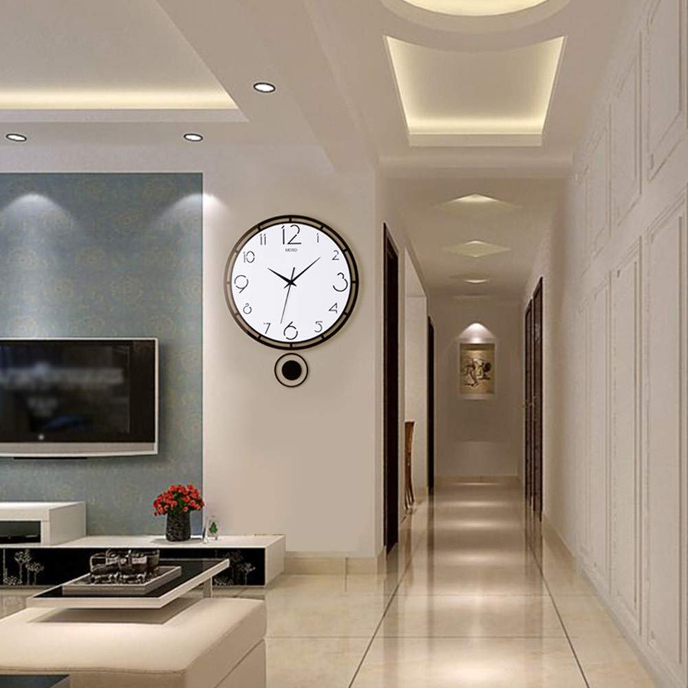 Horloge murale silencieuse créative au design de mode européen minimaliste