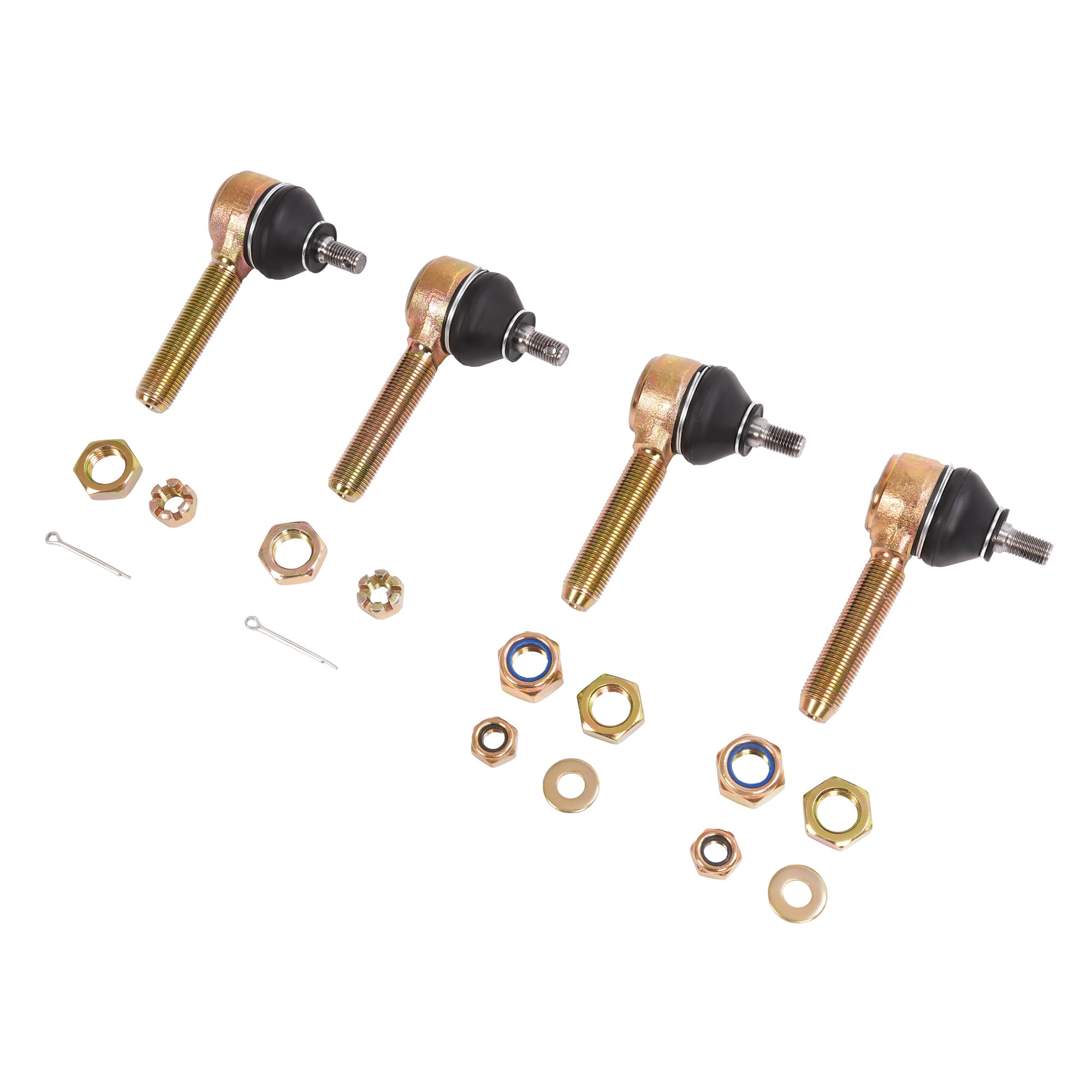 Upper Lower Tie Rods End Ball Joints Compatible with Yamaha Raptor 700 and 660 Front A Arm Kit