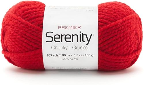 Vista 15 de Premier Yarns Serenity - Sólidos gruesos, acrílico, peso voluminoso, humo, 3.5 onzas, 109 yardas 700-41 Humo