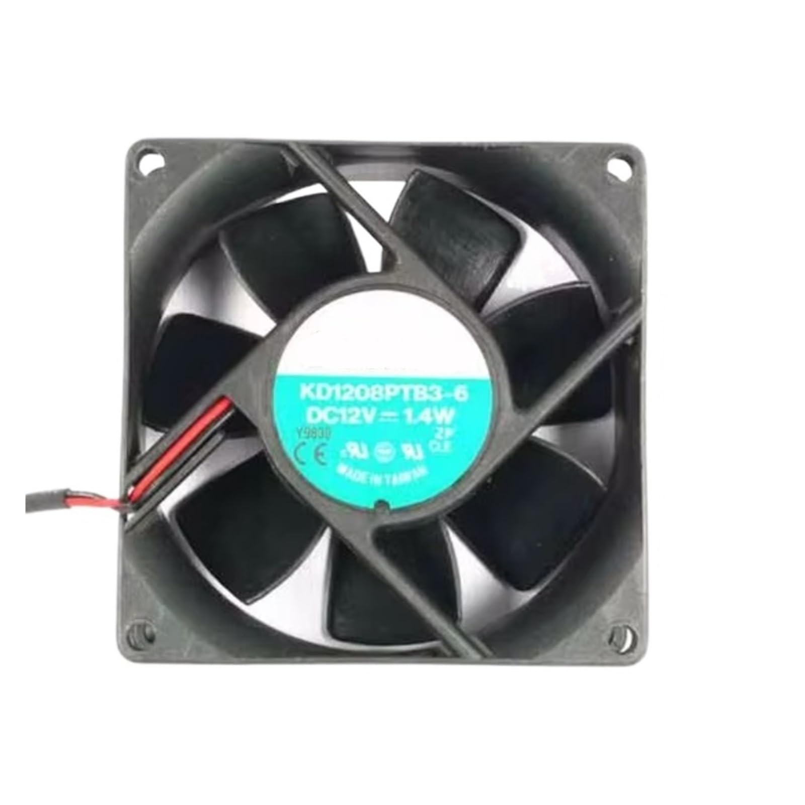 UITGVDQAT KD1208PTB3-6 DC 12V 1.4W 80x80x25mm 2-wire Server Cooling Fan