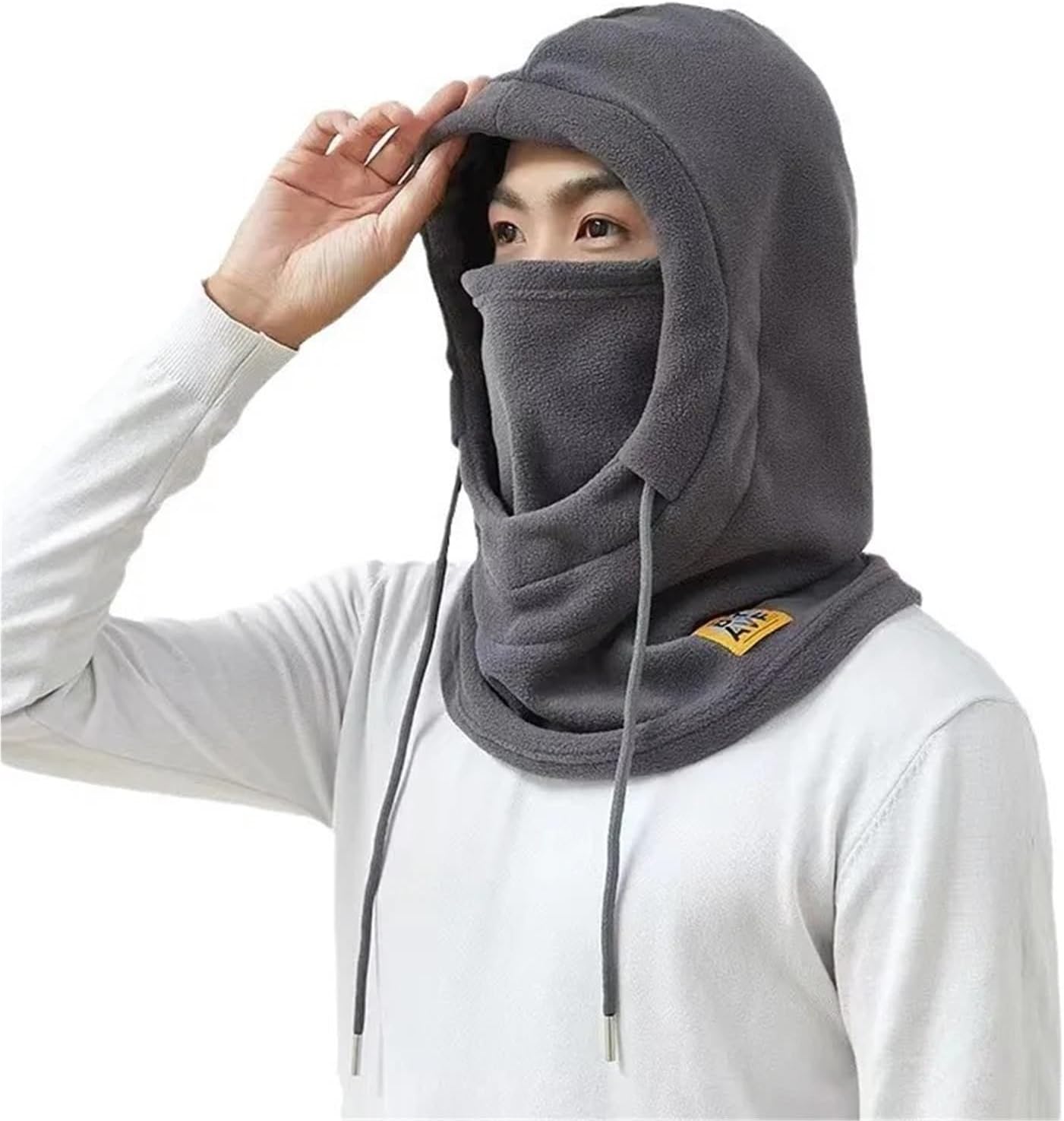 Windproof Balaclava 3-in-1，Winter Warm Hat with Mask and Neck Warmer for Men Women，Cycling Skiing Cold Weather